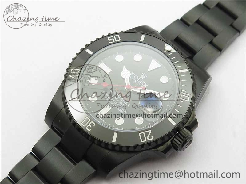 Submariner Blaken Date 116610LN PVD V9F 1:1 Best Edition On PVD Bracelet VR3135