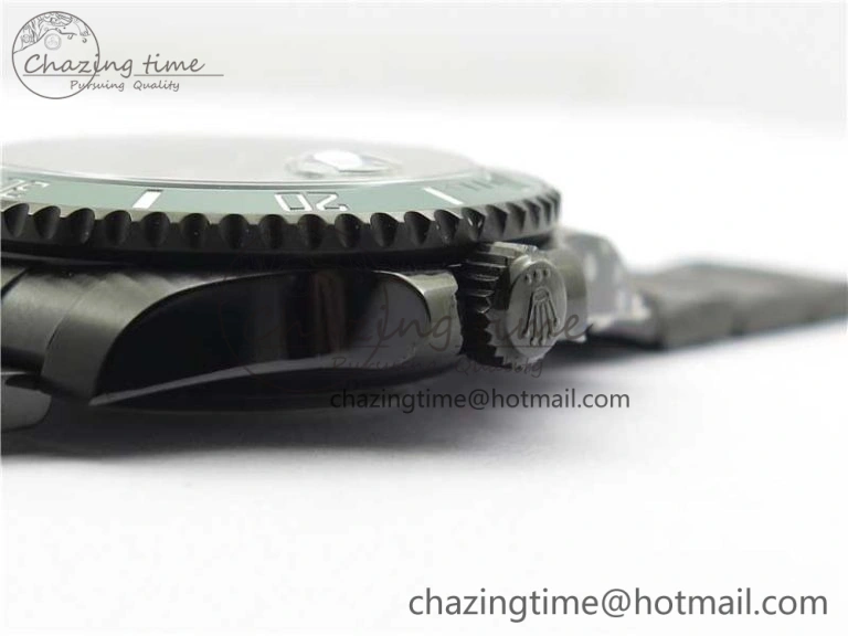 Submariner Blaken Date 116610LV PVD V9F 1:1 Best Edition On PVD Bracelet VR3135