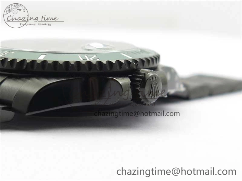 Submariner Blaken Date 116610LV PVD V9F 1:1 Best Edition On PVD Bracelet VR3135