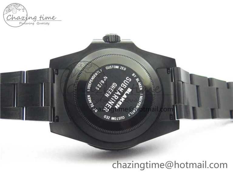 Submariner Blaken Date 116610LV PVD V9F 1:1 Best Edition On PVD Bracelet VR3135