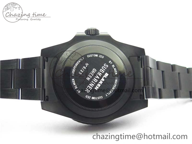 Submariner Blaken Date 116610LV PVD V9F 1:1 Best Edition On PVD Bracelet VR3135