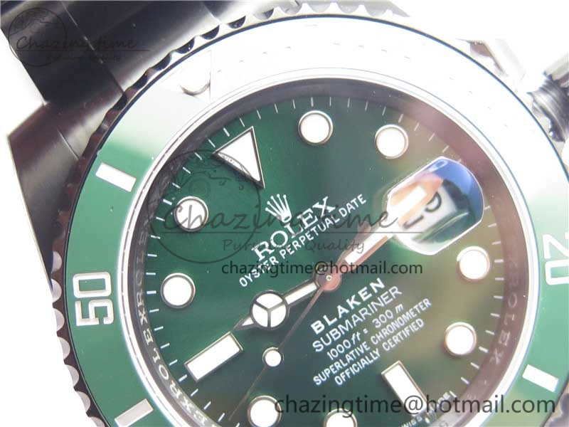 Submariner Blaken Date 116610LV PVD V9F 1:1 Best Edition On PVD Bracelet VR3135