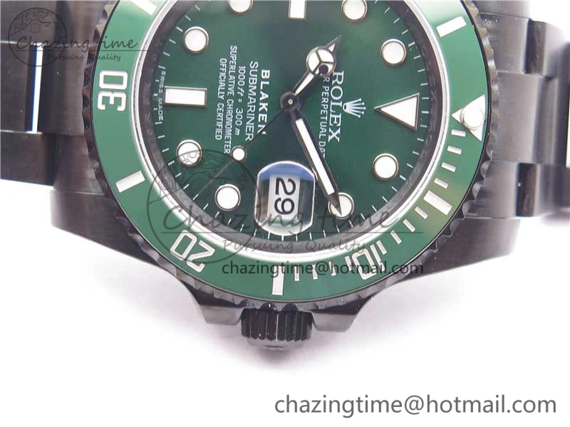 Submariner Blaken Date 116610LV PVD V9F 1:1 Best Edition On PVD Bracelet VR3135