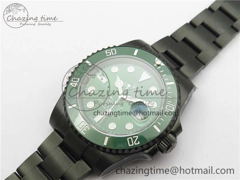 Submariner Blaken Date 116610LV PVD V9F 1:1 Best Edition On PVD Bracelet VR3135
