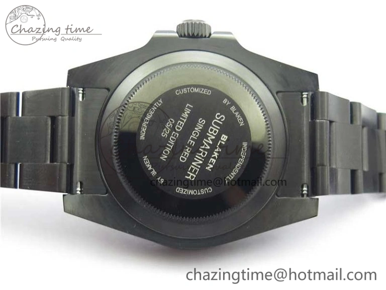 Submariner Blaken Date 904L PVD V6F 1:1 Best Edition A2824