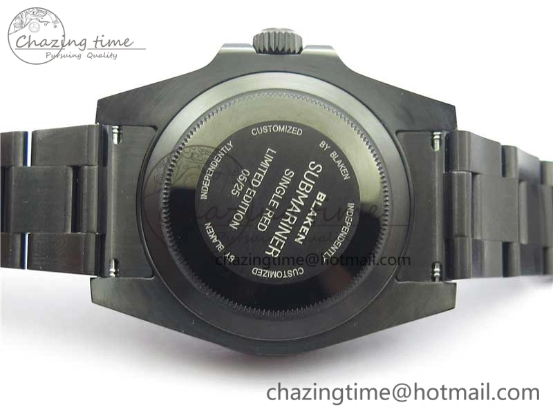 Submariner Blaken Date 904L PVD V6F 1:1 Best Edition A2824