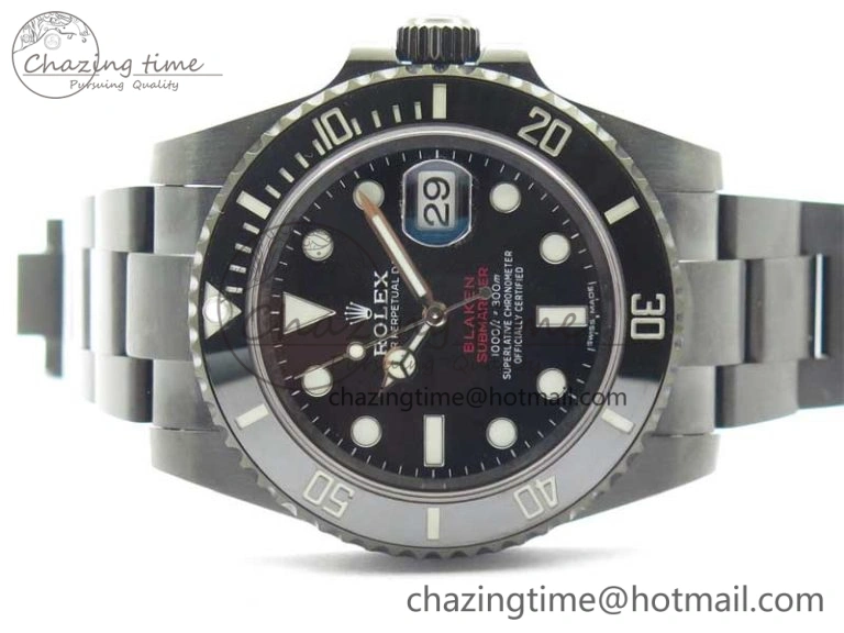 Submariner Blaken Date 904L PVD V6F 1:1 Best Edition A2824