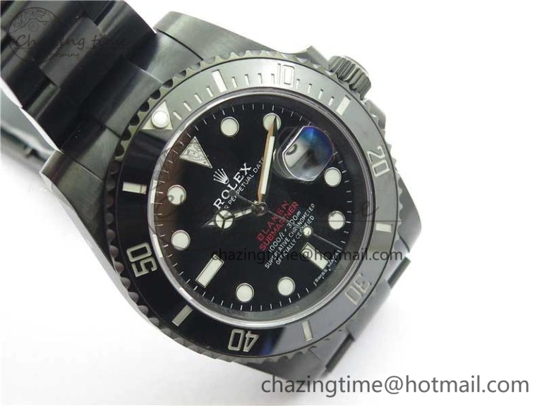 Submariner Blaken Date 904L PVD V6F 1:1 Best Edition A2824