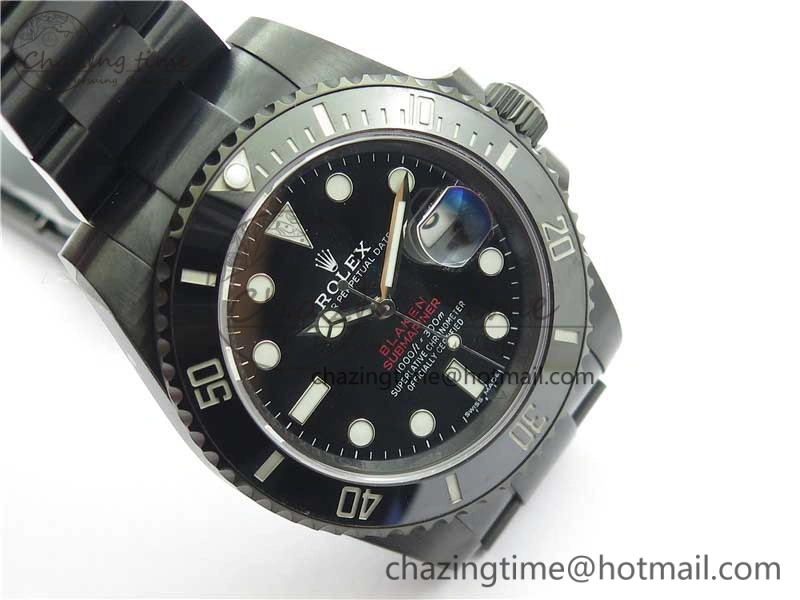 Submariner Blaken Date 904L PVD V6F 1:1 Best Edition A2824