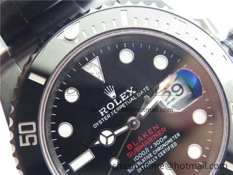 Submariner Blaken Date 904L PVD V6F 1:1 Best Edition A2824