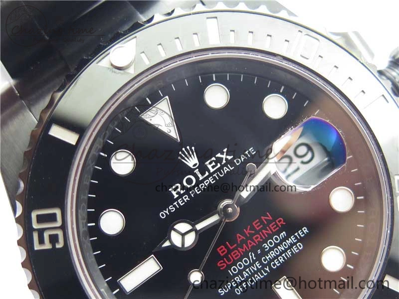 Submariner Blaken Date 904L PVD V6F 1:1 Best Edition A2824