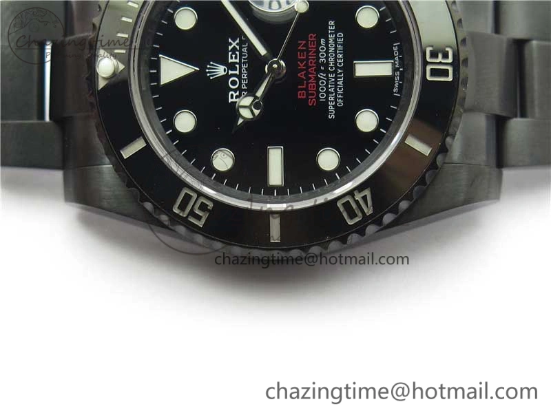 Submariner Blaken Date 904L PVD V6F 1:1 Best Edition A2824