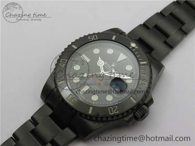 Submariner Blaken Date 904L PVD V6F 1:1 Best Edition A2824