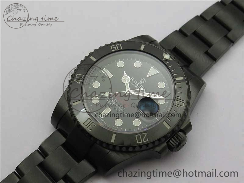 Submariner Blaken Date 904L PVD V6F 1:1 Best Edition A2824