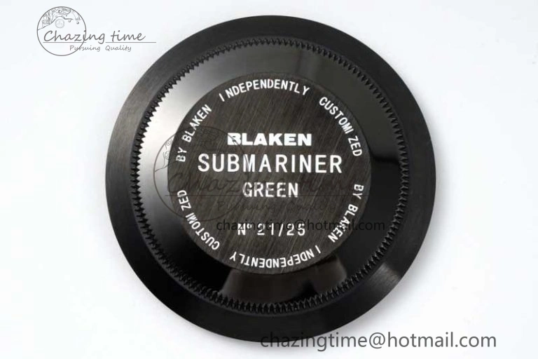 Submariner Blaken PVD Green Ceramic APSF 1:1 Best Edition on PVD Bracelet VR3135