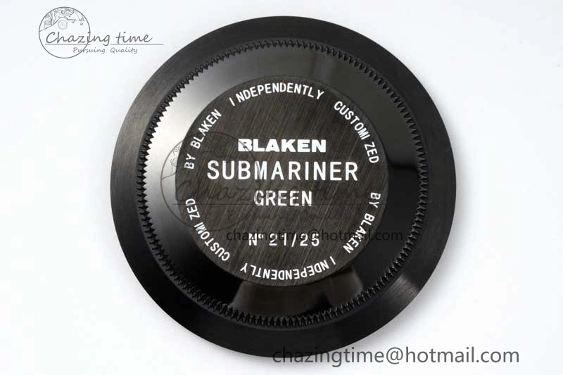 Submariner Blaken PVD Green Ceramic APSF 1:1 Best Edition on PVD Bracelet VR3135