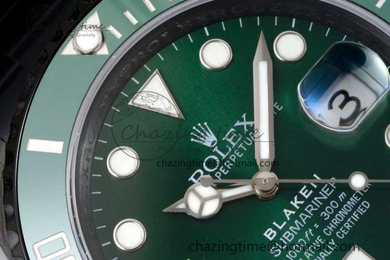 Submariner Blaken PVD Green Ceramic APSF 1:1 Best Edition on PVD Bracelet VR3135