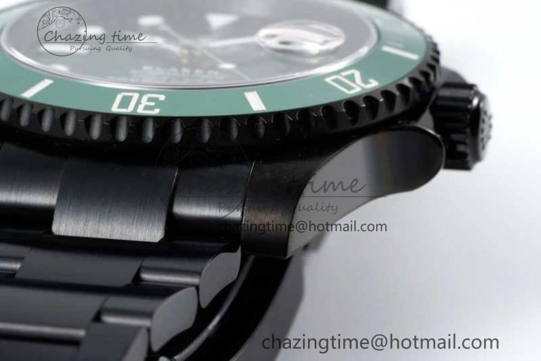 Submariner Blaken PVD Green Ceramic APSF 1:1 Best Edition on PVD Bracelet VR3135