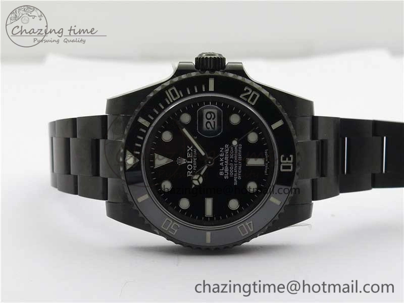 Submariner Blaken W Date 904L PVD V6F 1:1 Best Edition A2824