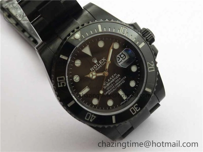 Submariner Blaken W Date 904L PVD V6F 1:1 Best Edition A2824