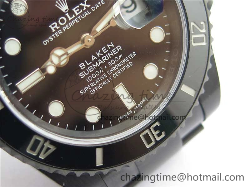 Submariner Blaken W Date 904L PVD V6F 1:1 Best Edition A2824