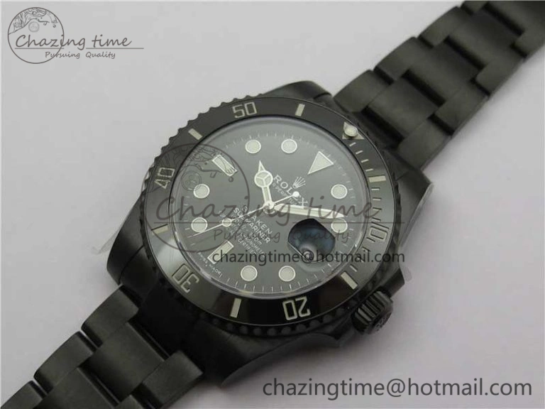 Submariner Blaken W Date 904L PVD V6F 1:1 Best Edition A2824
