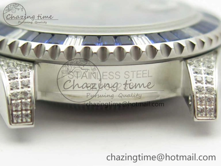 Submariner Blue Diamond Bezel SS GSF Best Edition Blue Dial On SS Bracelet A2824