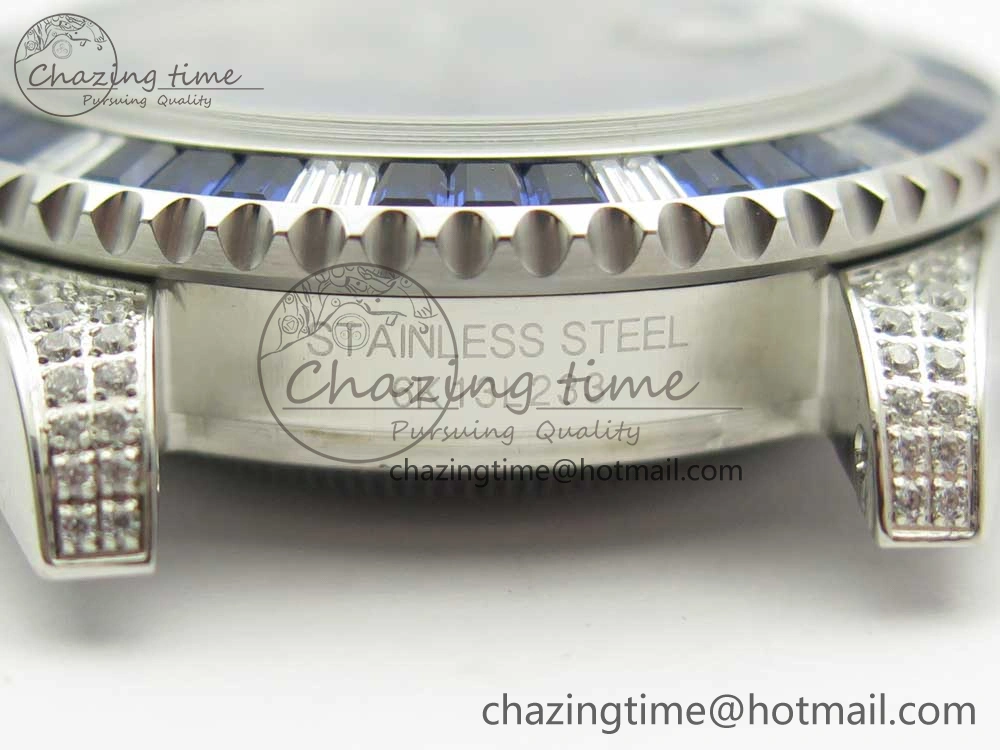 Submariner Blue Diamond Bezel SS GSF Best Edition Blue Dial On SS Bracelet A2824