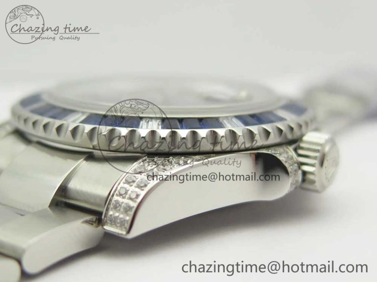 Submariner Blue Diamond Bezel SS GSF Best Edition Blue Dial On SS Bracelet A2824