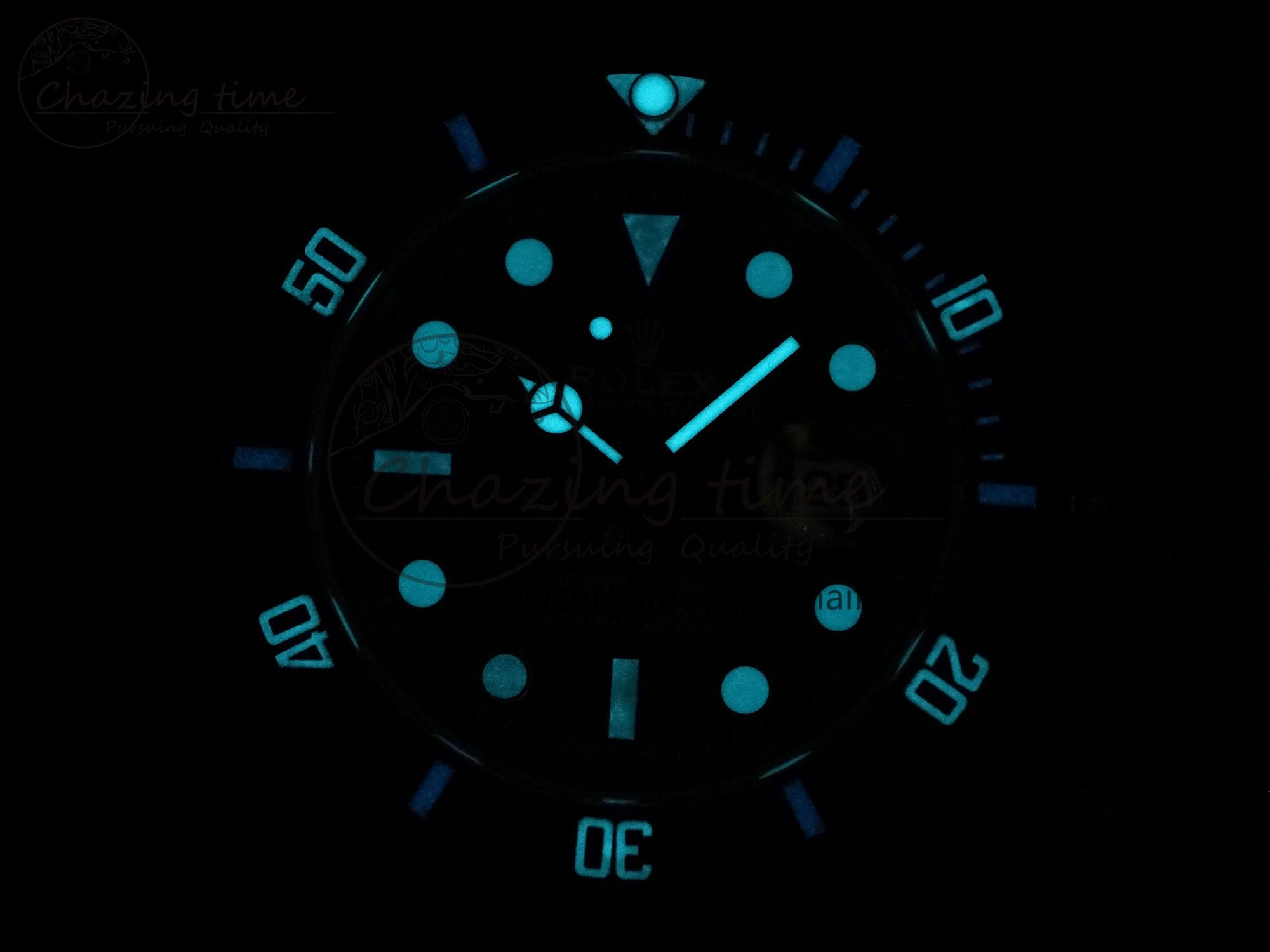 Submariner DIW Carbon IPKF 1:1 Best Edition Black Blue Dial on Black Nylon Strap VR3135