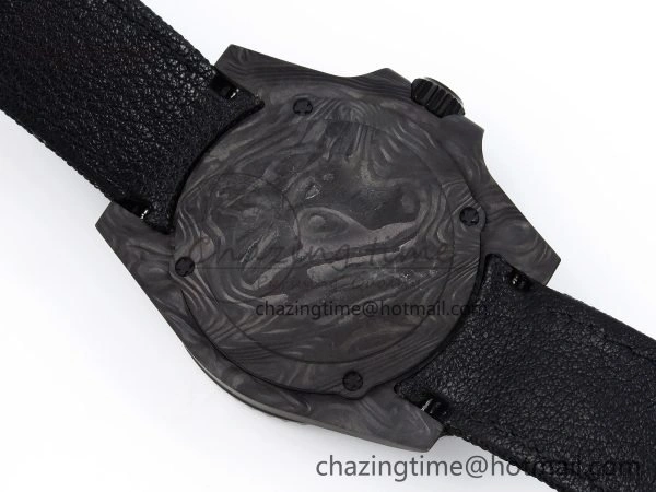 Submariner DIW Carbon IPKF 1:1 Best Edition Black White Dial on Black Nylon Strap VR3135