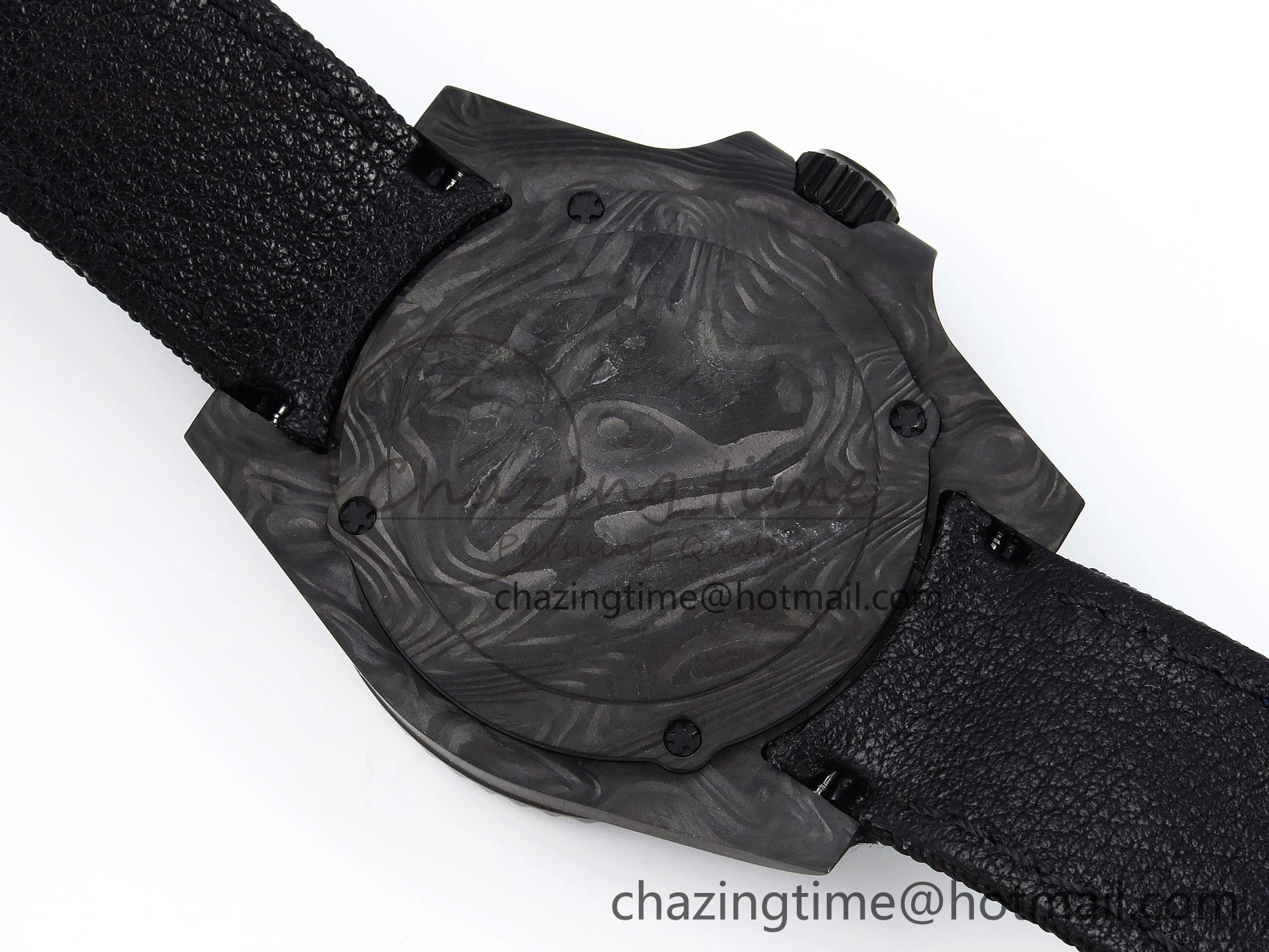 Submariner DIW Carbon IPKF 1:1 Best Edition Black White Dial on Black Nylon Strap VR3135