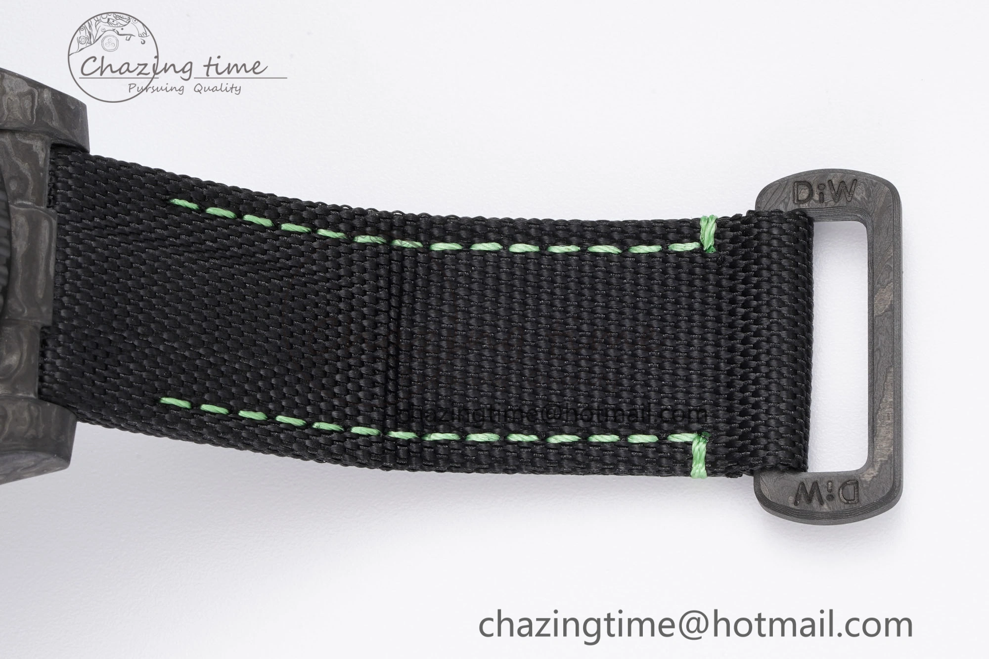 Submariner DIW Carbon VSF 1:1 Best Edition Black Green Dial on Black Nylon Strap VS3135