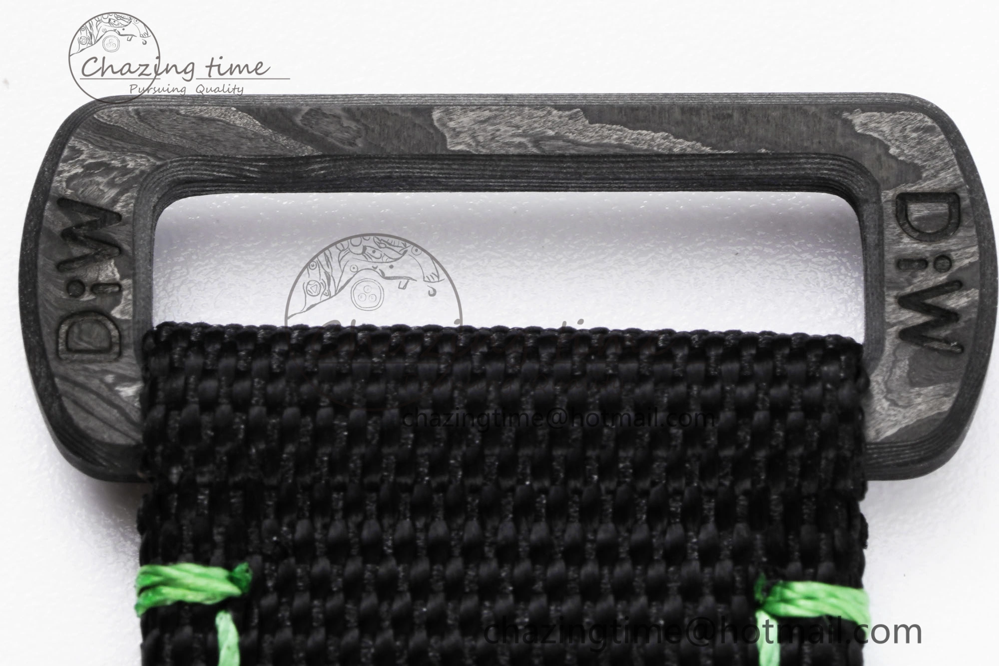 Submariner DIW Carbon VSF 1:1 Best Edition Black Green Dial on Black Nylon Strap VS3135