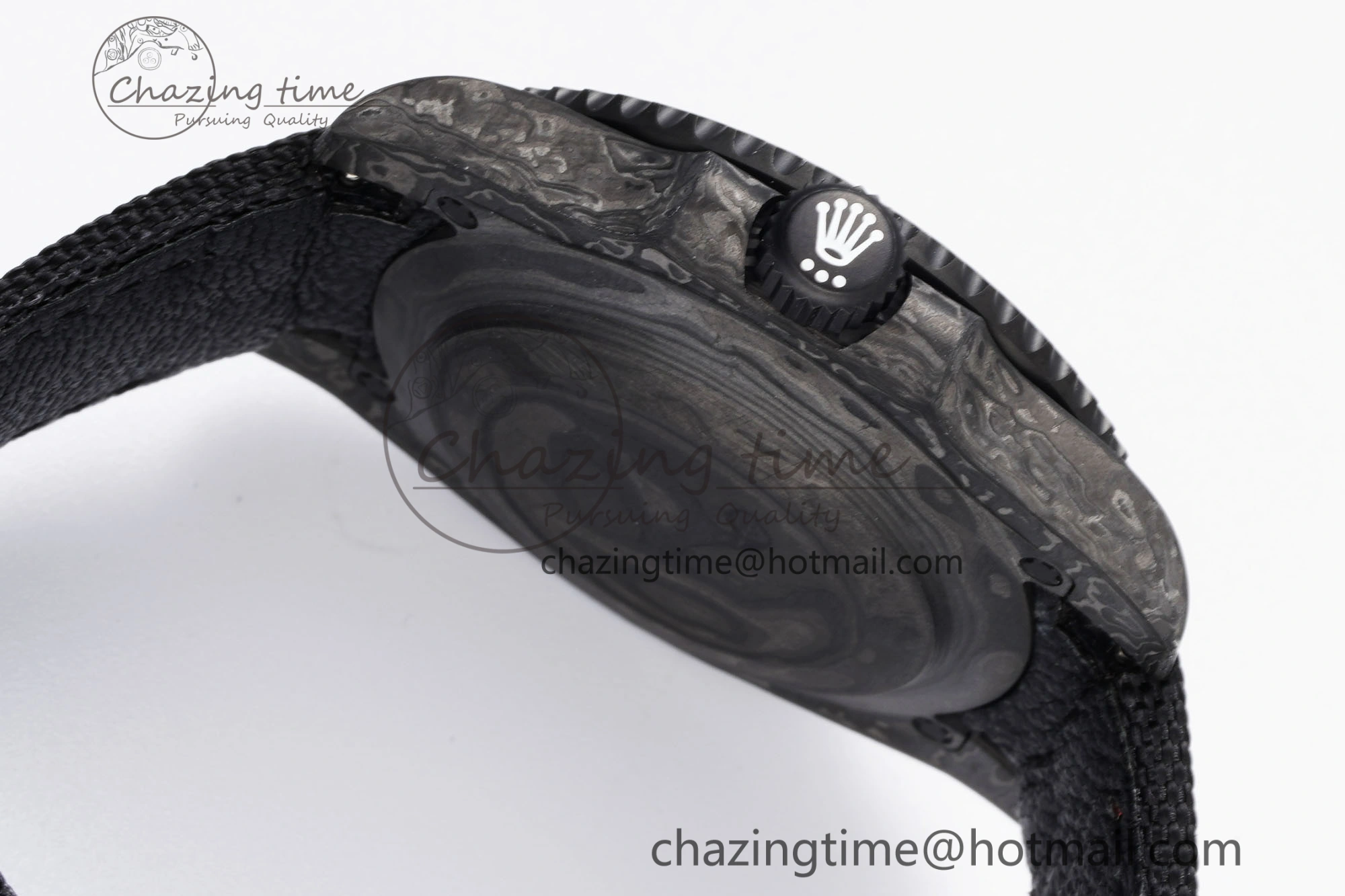 Submariner DIW Carbon VSF 1:1 Best Edition Black Red Dial on Black Nylon Strap VS3135