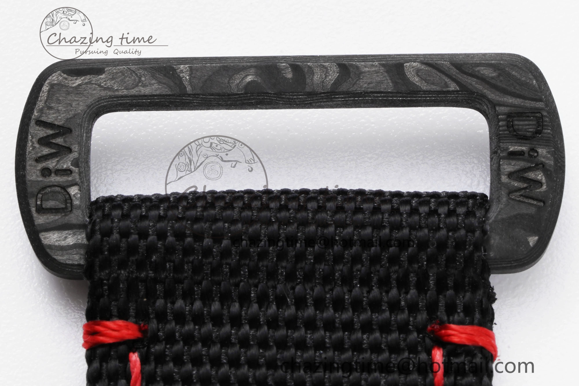 Submariner DIW Carbon VSF 1:1 Best Edition Black Red Dial on Black Nylon Strap VS3135