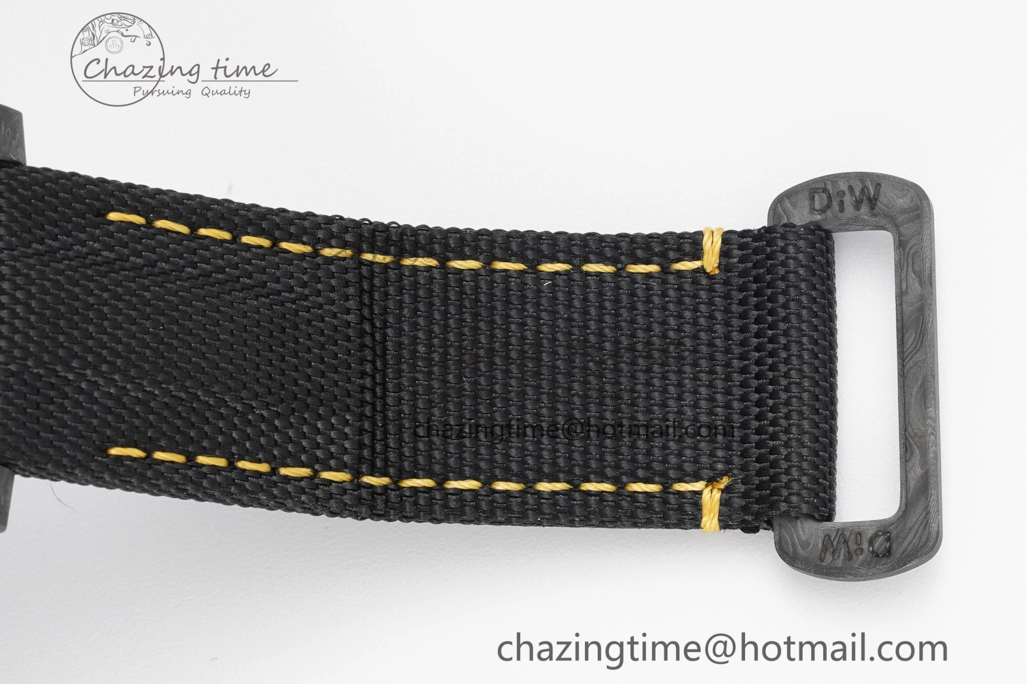 Submariner DIW Carbon VSF 1:1 Best Edition Black Yellow Dial on Black Nylon Strap VS3135
