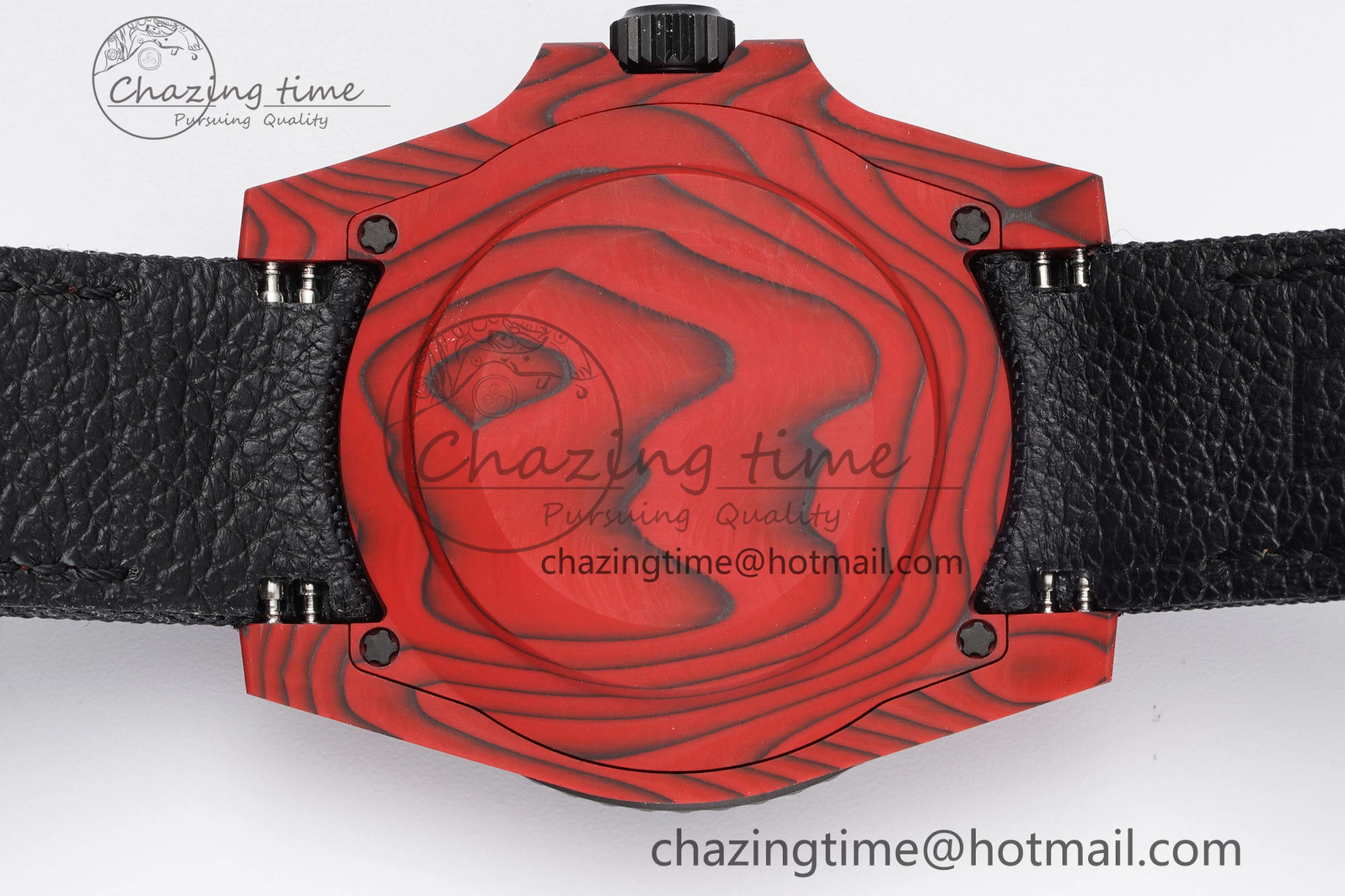 Submariner DIW Red Carbon VSF 1:1 Best Edition Black Dial on Black Nylon Strap VS3135