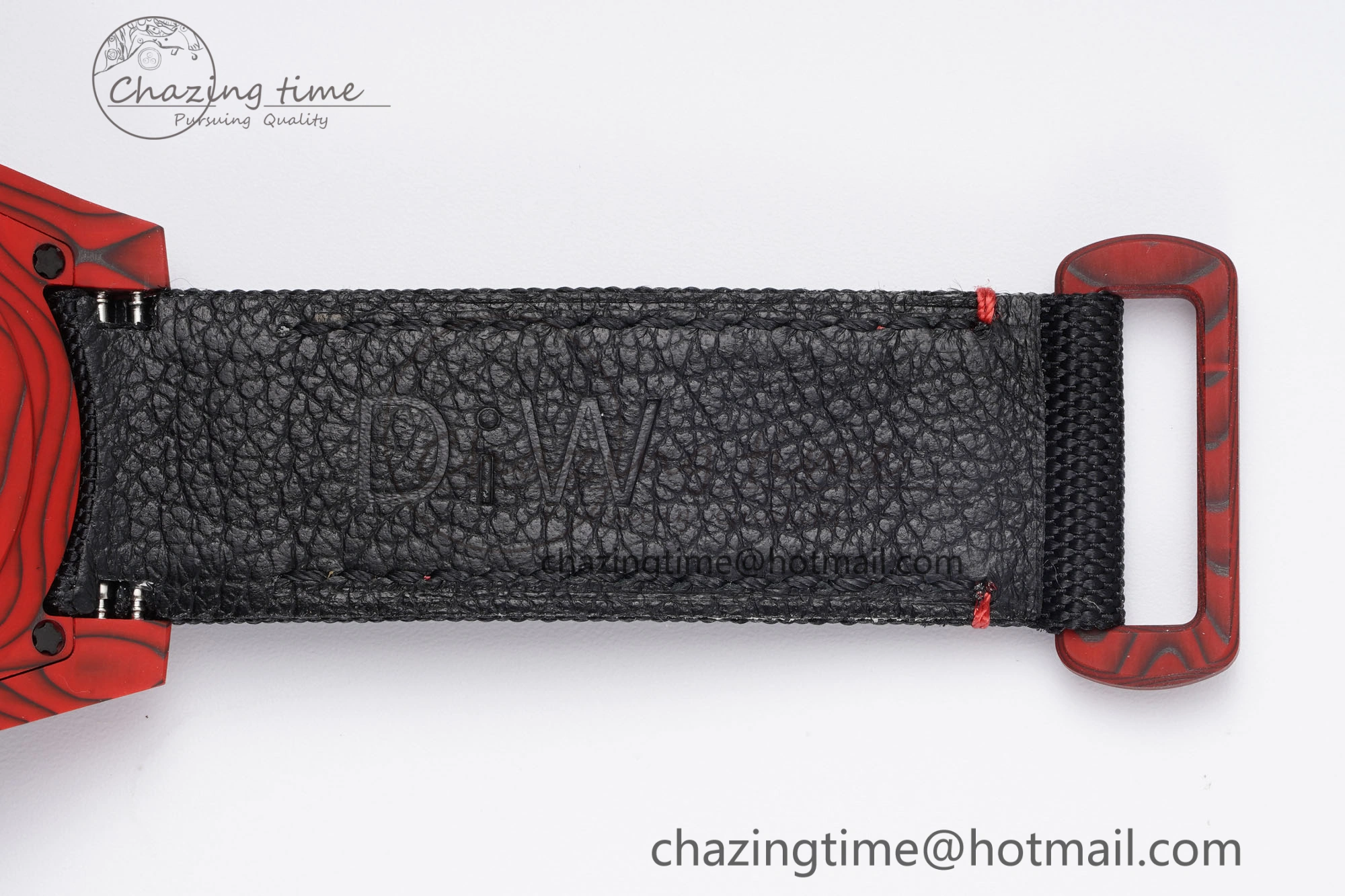 Submariner DIW Red Carbon VSF 1:1 Best Edition Black Dial on Black Nylon Strap VS3135