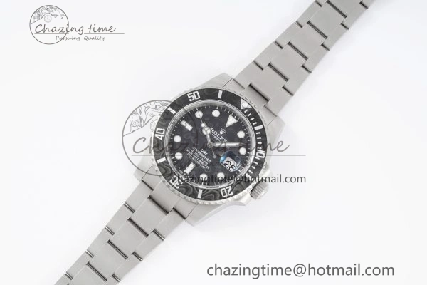 Submariner DIW Sandblasted VSF 1:1 Best Edition Black Carbon Dial on SS Bracelet VS3135