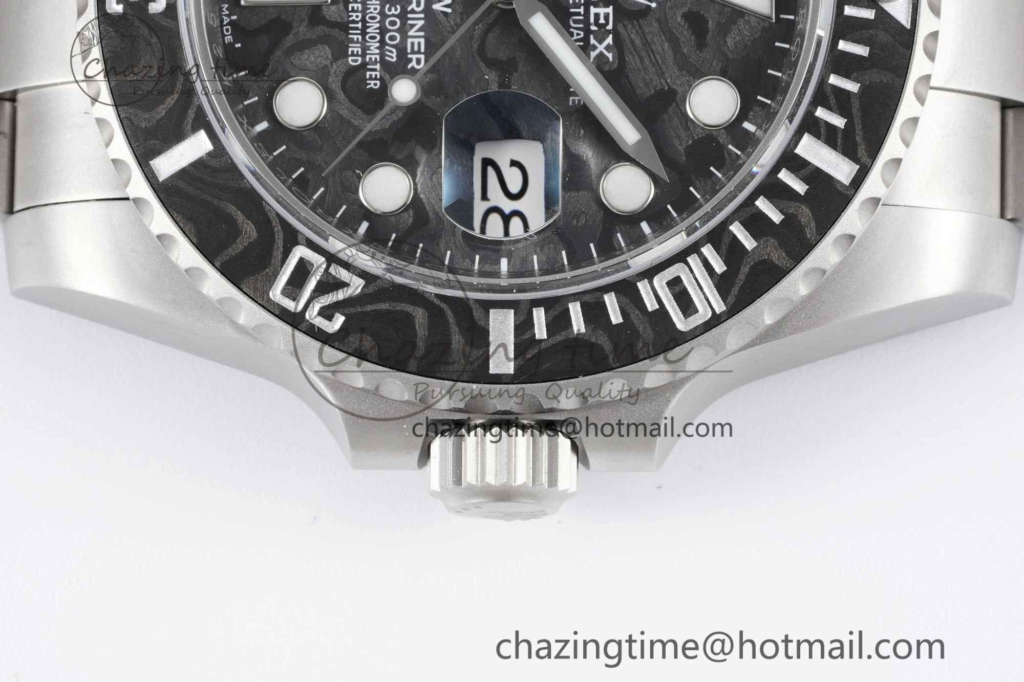 Submariner DIW Sandblasted VSF 1:1 Best Edition Black Carbon Dial on SS Bracelet VS3135