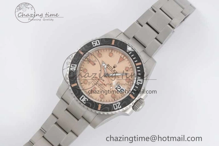 Submariner DIW Sandblasted VSF 1:1 Best Edition Brown Dial on SS Bracelet VS3135
