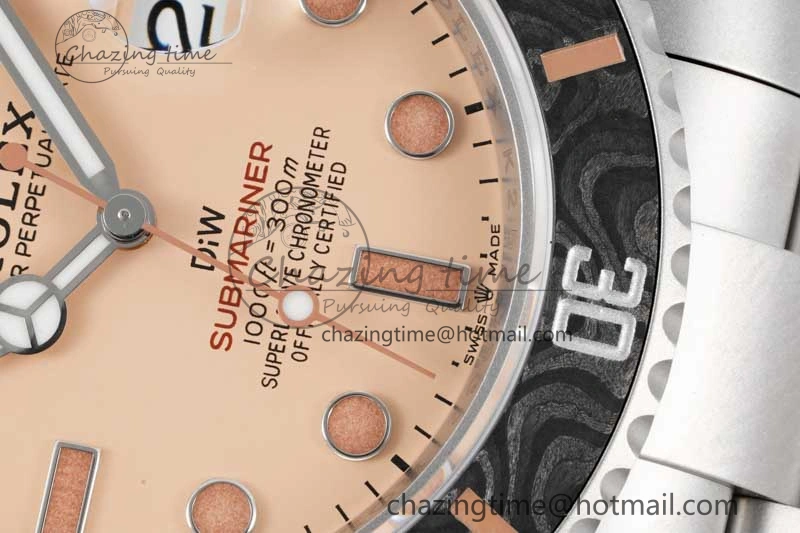 Submariner DIW Sandblasted VSF 1:1 Best Edition Brown Dial on SS Bracelet VS3135