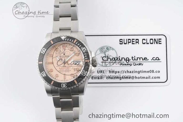 Submariner DIW Sandblasted VSF 1:1 Best Edition Brown Dial on SS Bracelet VS3135