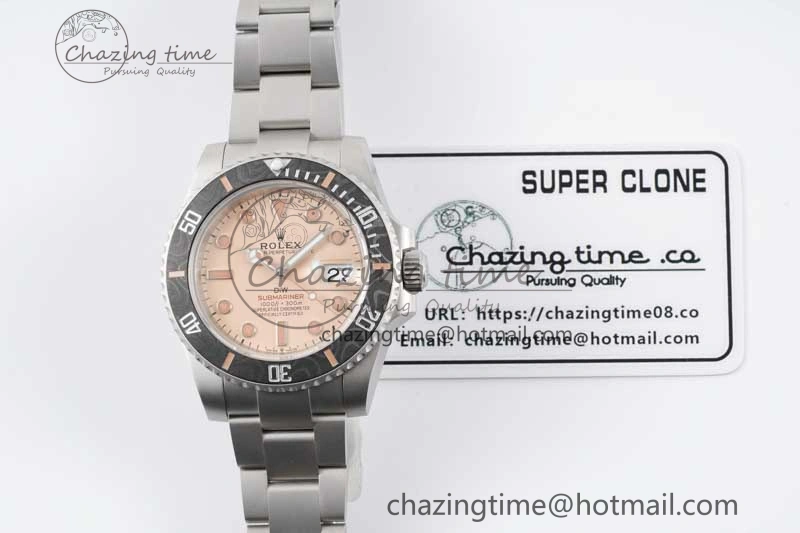 Submariner DIW Sandblasted VSF 1:1 Best Edition Brown Dial on SS Bracelet VS3135