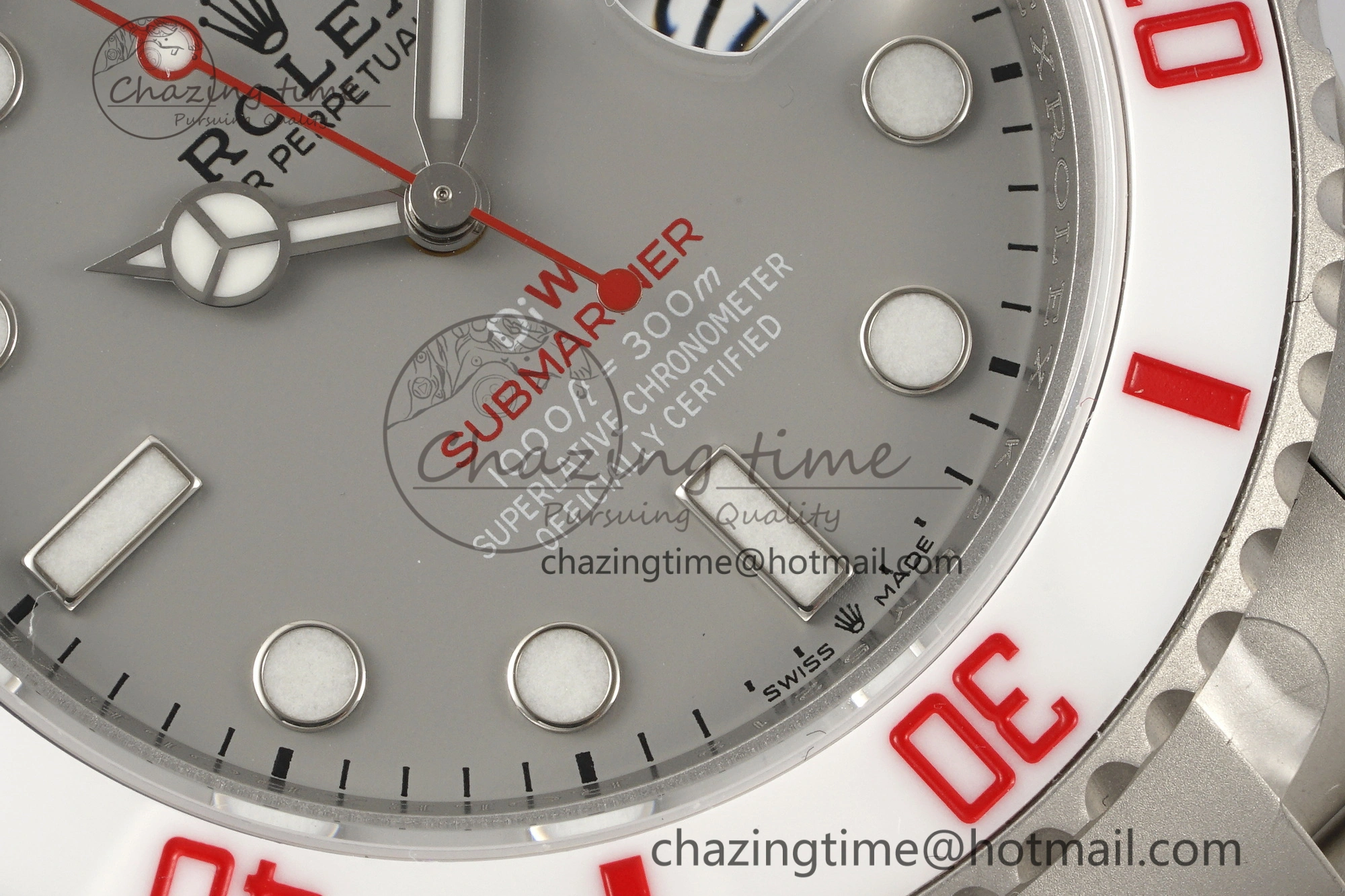 Submariner DIW Sandblasted VSF 1:1 Best Edition Gray Dial White Ceramic Bezel on SS Bracelet VS3135
