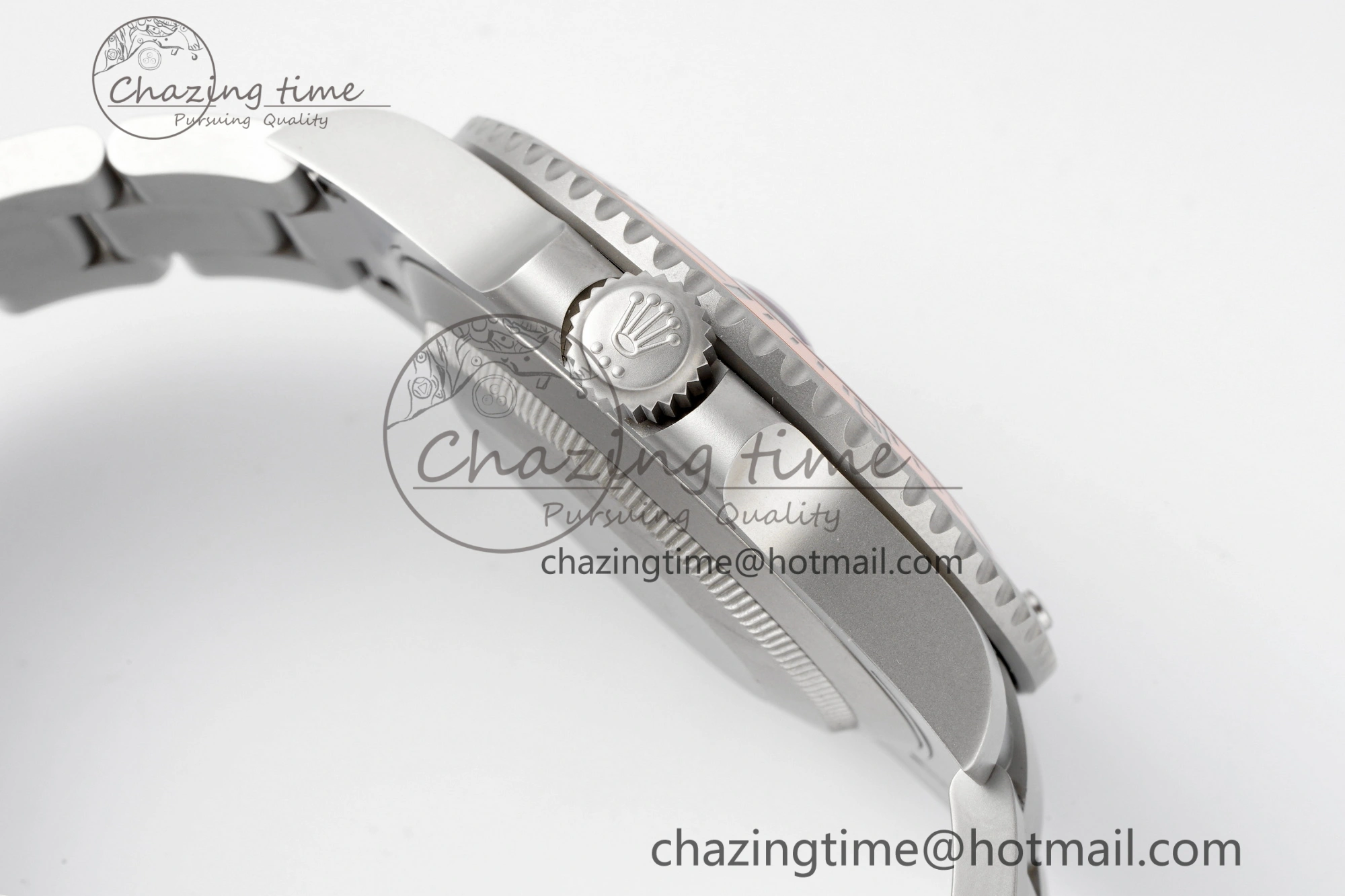 Submariner DIW Sandblasted VSF 1:1 Best Edition Orange Ceramic Bezel Orange Black Dial on SS Bracelet VS3135