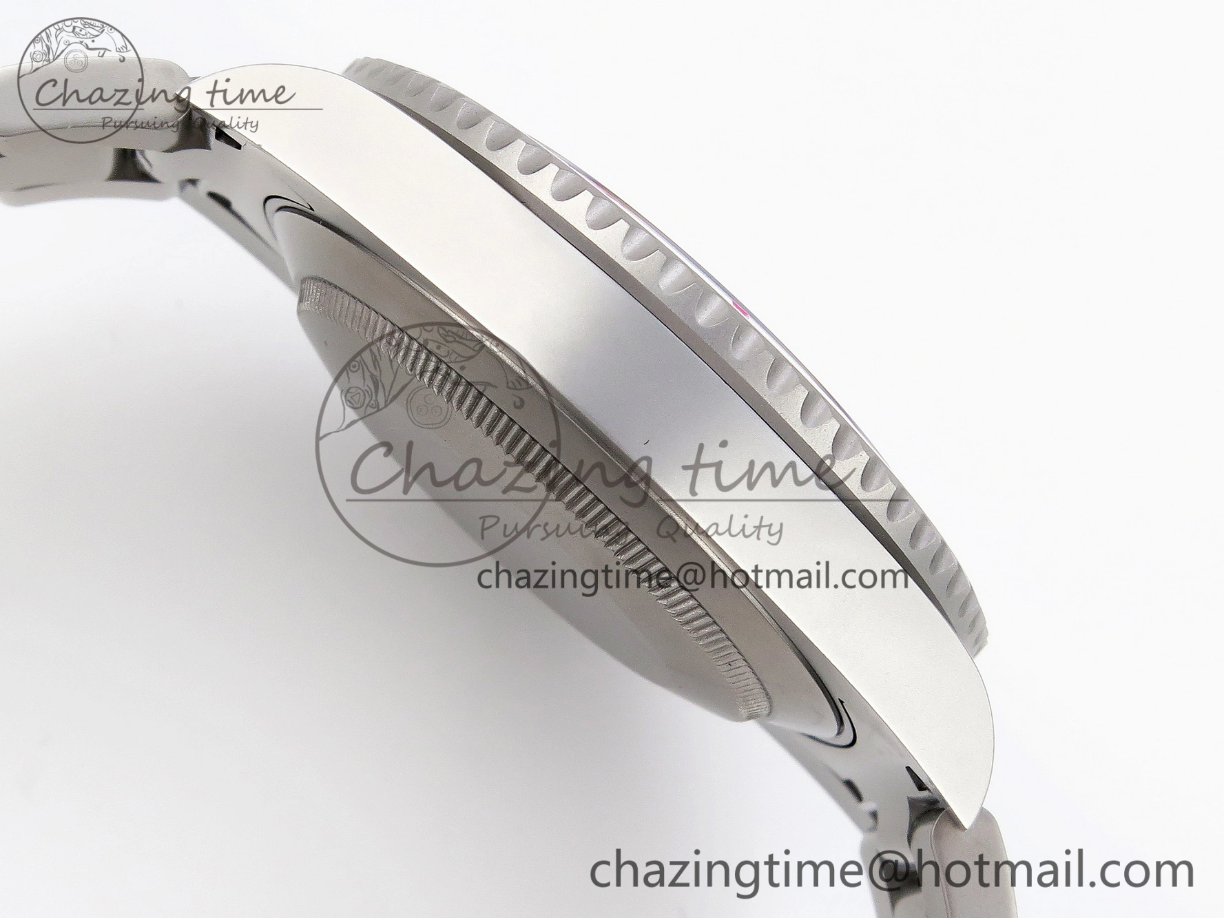 Submariner DIW Sandblasted VSF 1:1 Best Edition Pink Dial White Ceramic Bezel on SS Bracelet VS3135