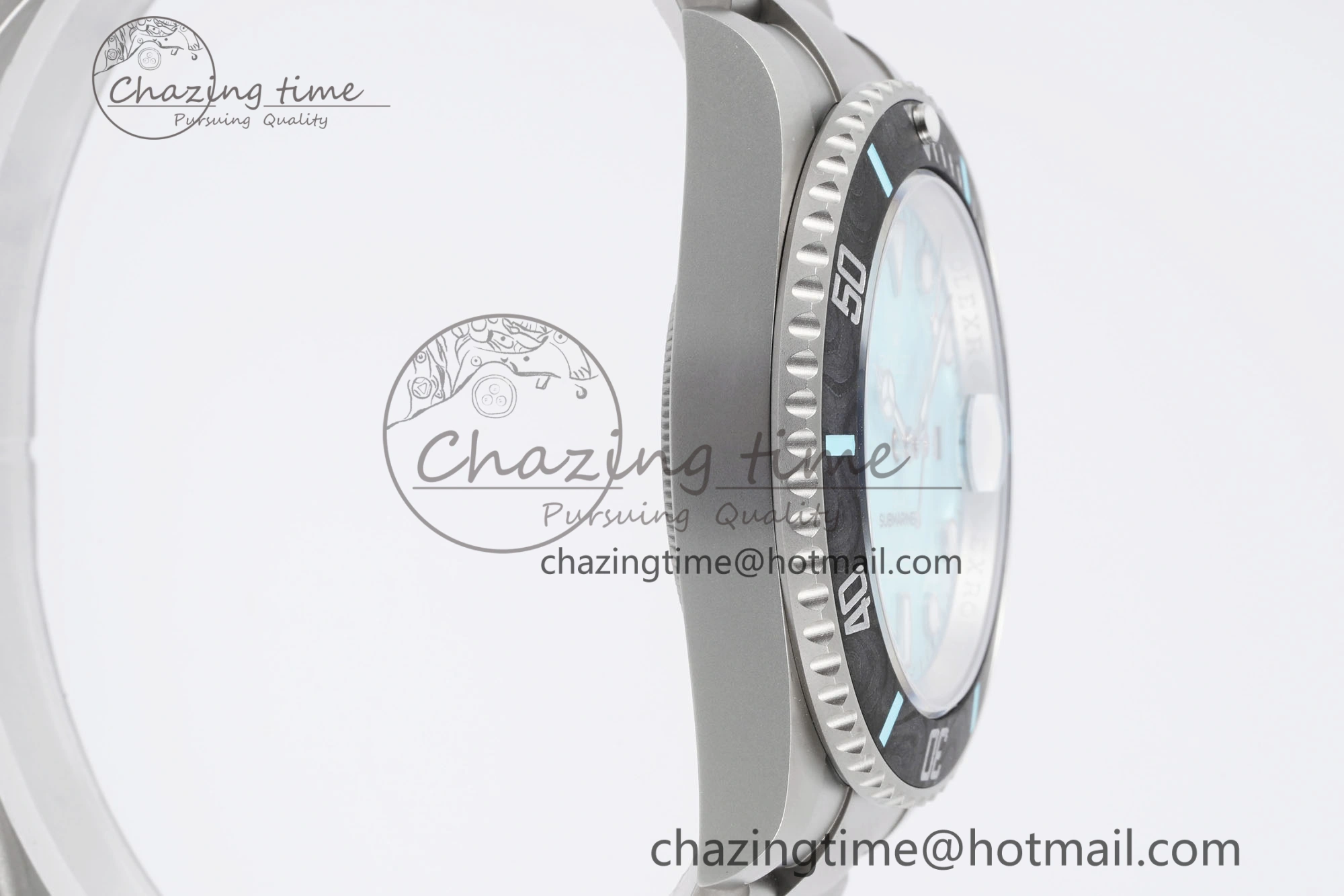 Submariner DIW Sandblasted VSF 1:1 Best Edition Tiffany Blue Dial on SS Bracelet VS3135