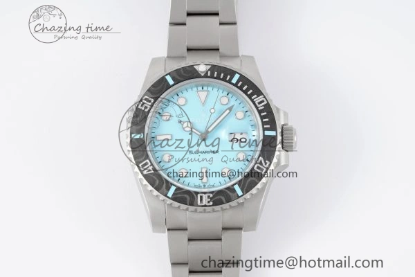 Submariner DIW Sandblasted VSF 1:1 Best Edition Tiffany Blue Dial on SS Bracelet VS3135